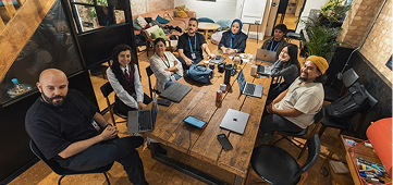 Hybrid team member